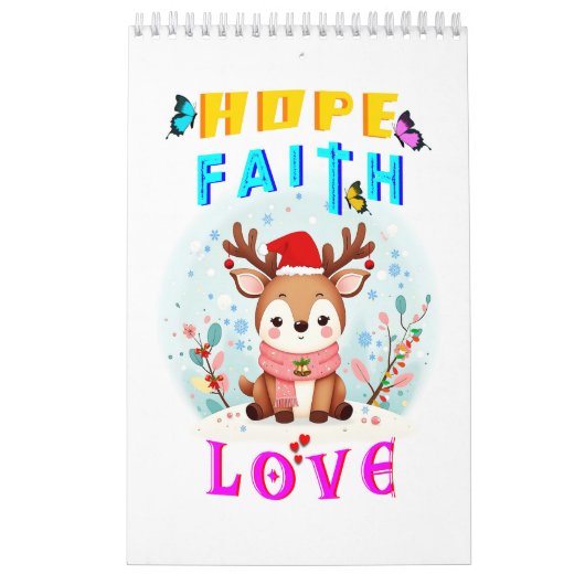 Calendrier Hope Faith Love (Protection)