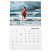 Calendrier Horaires muraux des chevaux (Feb 2027)