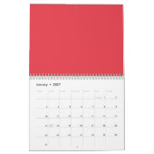 Calendrier horizontal Fractionné Tomate rouge mura (Jan 2027)