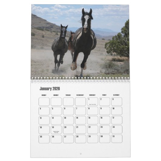 Calendrier Horse Calendar (Jan 2026)