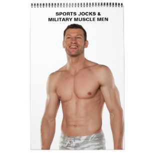 Calendrier Hot Guys Sports Jocks Shirless Military Muscle