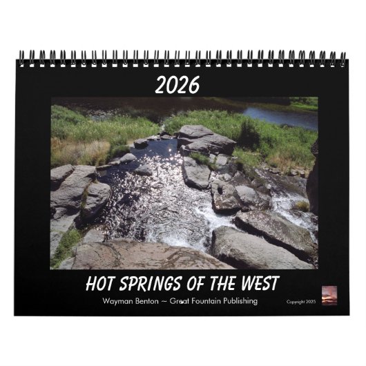 Calendrier HOT SPRINGS OF THE WEST Calendar (Protection)