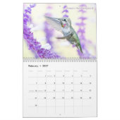 Calendrier Hummingbirds de l'Ouest 2020 (Feb 2027)
