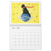 Calendrier humoristique de chiens Terreneuve Kalender (Jan 2026)
