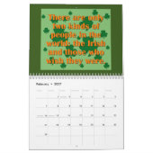 Calendrier Humour et fierté irlandais (Feb 2027)