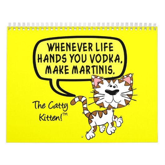 Calendrier humour Sarcastique Kitten 2023 (Protection)