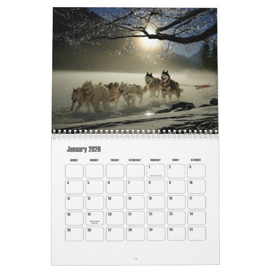 Calendrier Husky (Jan 2026)