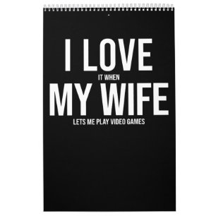 Calendrier I Love My Wife Funny Art Don