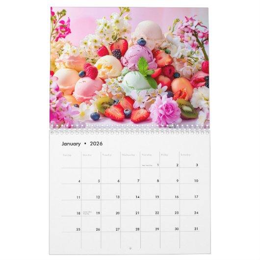 Calendrier Ice Cream Dreams – 2026 Calendar (Jan 2026)