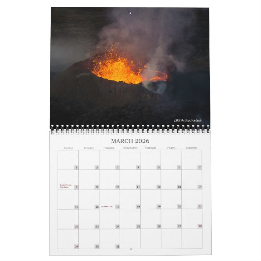 Calendrier Ice & Fire 2024 (Mar 2026)