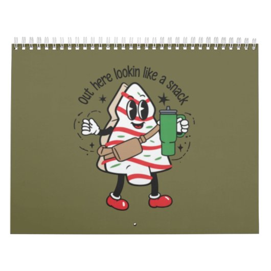 Calendrier Ici, On Dirait Un Snack Gâteau De Noël (Protection)