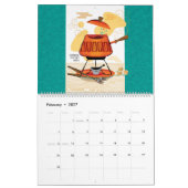 Calendrier Icônes du milieu du siècle (Feb 2027)