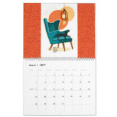 Calendrier Icônes du milieu du siècle (Mar 2027)