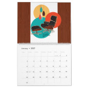 Calendrier Icônes du milieu du siècle (Jan 2027)