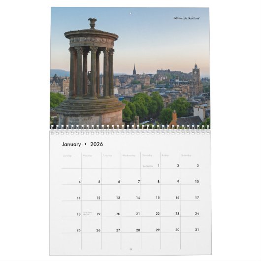 Calendrier Iconic Europe 2026 (Jan 2026)