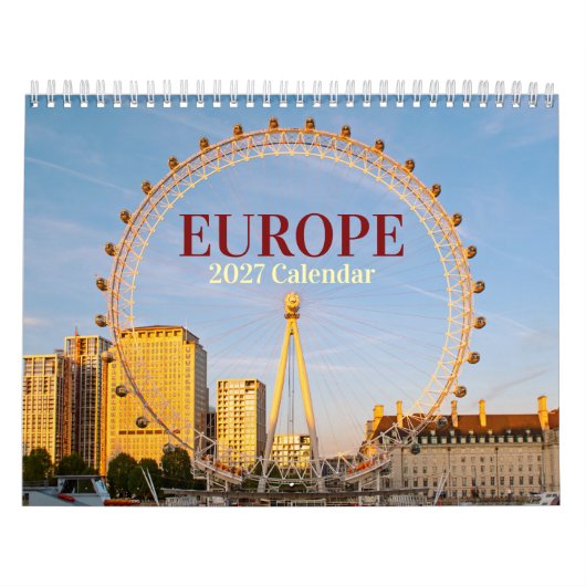 Calendrier Iconique Europe 2026 (Protection)