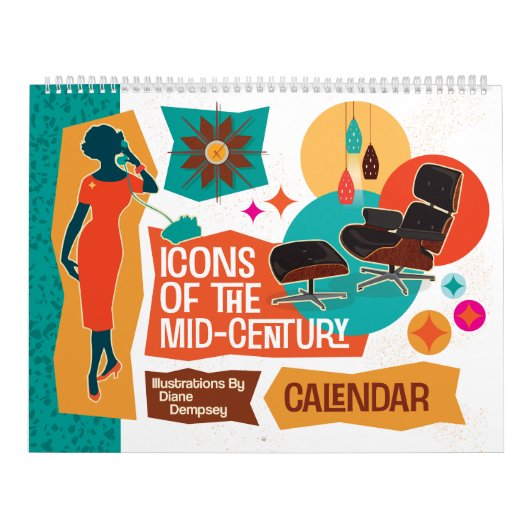 Calendrier Icons Of The Mid-Century (Protection)