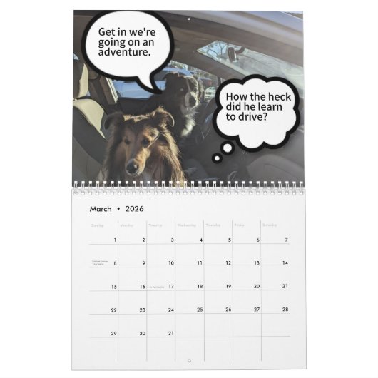 Calendrier If Shelties could talk (Mar 2026)