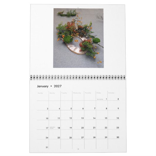 Calendrier Ikebana (Jan 2027)