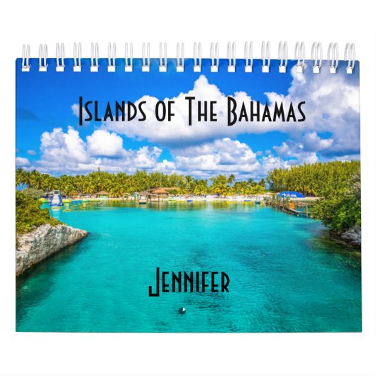 Calendrier Îles personnalisées des Bahamas Caraïbes (Protection)