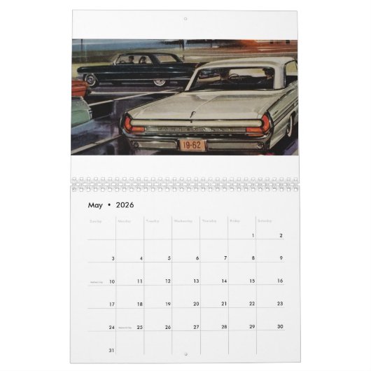 Calendrier Illustrated Cars & Folks 2021 (Mai 2026)