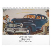 Calendrier Illustrated Cars & Folks 2021 (Protection)