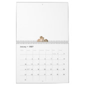 Calendrier Illustration Abstraite d'une branche beige clair (Jan 2027)