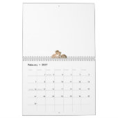 Calendrier Illustration Abstraite d'une branche beige clair (Feb 2027)