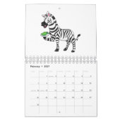 Calendrier Illustration animalière (Feb 2027)