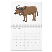 Calendrier Illustration animalière (Mar 2027)