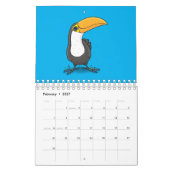 Calendrier Illustration animalière (Feb 2027)