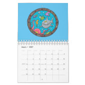 Calendrier Illustration animalière (Mar 2027)