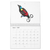 Calendrier Illustration animalière (Mar 2027)
