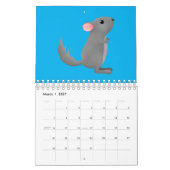 Calendrier Illustration animalière (Mar 2027)