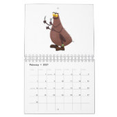 Calendrier Illustration animalière (Feb 2027)
