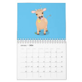 Calendrier Illustration animalière (Jan 2026)