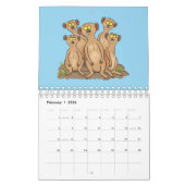 Calendrier Illustration animalière (Feb 2026)