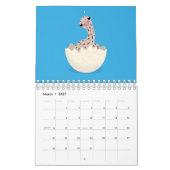 Calendrier Illustration animalière (Mar 2027)