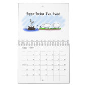 Calendrier Illustration animalière (Mar 2027)
