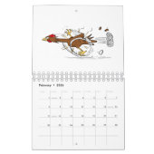 Calendrier Illustration animalière (Feb 2026)