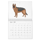 Calendrier Illustration animalière (Mar 2027)