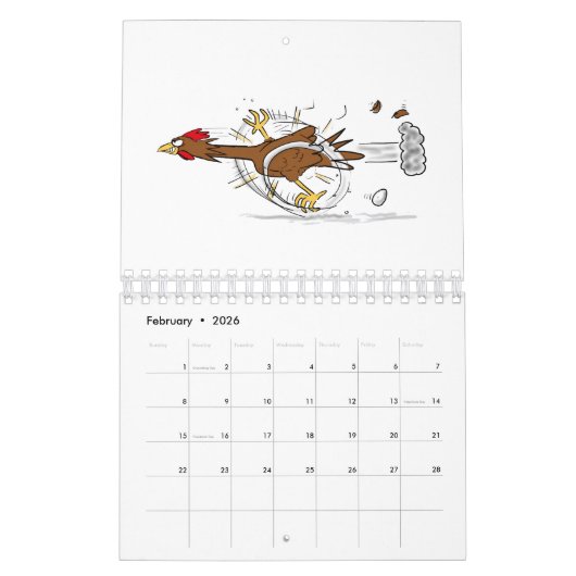Calendrier Illustration animalière (Feb 2026)