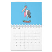 Calendrier Illustration animalière (Mar 2026)