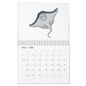 Calendrier Illustration animalière (Mar 2026)