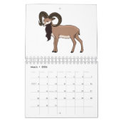 Calendrier Illustration animalière (Mar 2026)