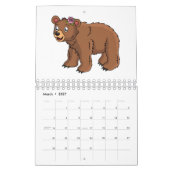 Calendrier Illustration animalière (Mar 2027)