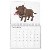 Calendrier Illustration animalière (Feb 2026)