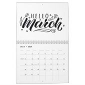 Calendrier Illustration avec une citation au sujet d'Oreo (Mar 2026)