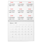 Calendrier Illustration/calendrier Conception-ETATS-UNIS (Feb 2027)