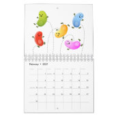 Calendrier Illustration de dessin alimentaire (Feb 2027)